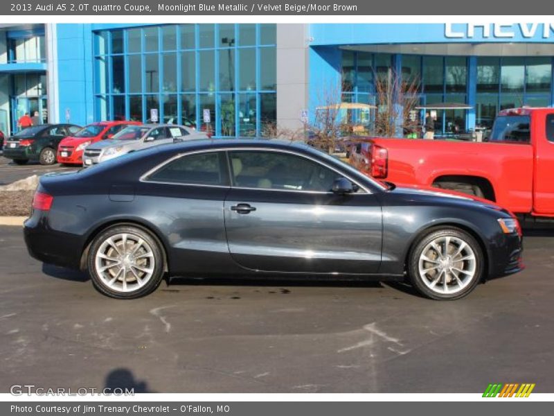 Moonlight Blue Metallic / Velvet Beige/Moor Brown 2013 Audi A5 2.0T quattro Coupe