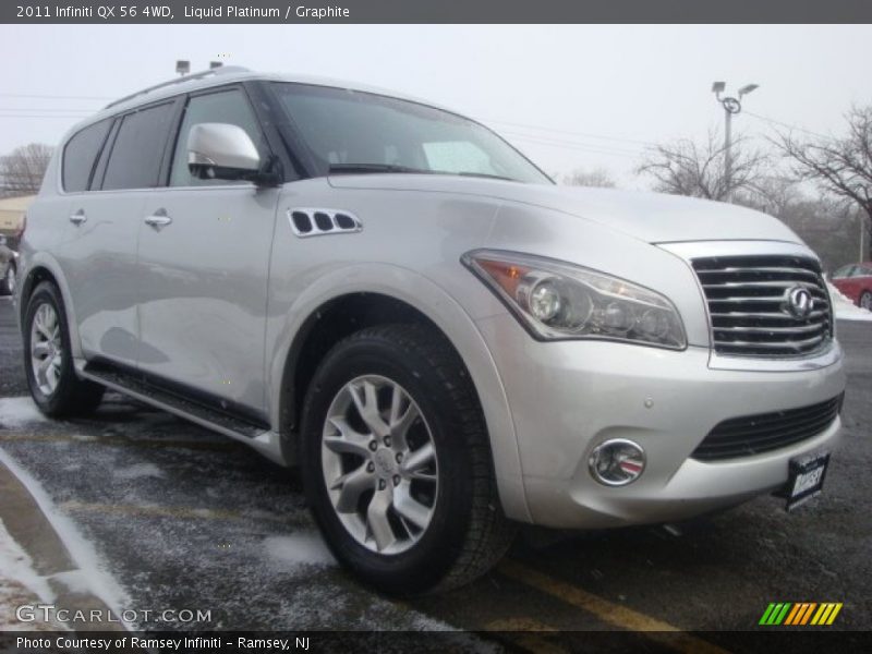 Liquid Platinum / Graphite 2011 Infiniti QX 56 4WD