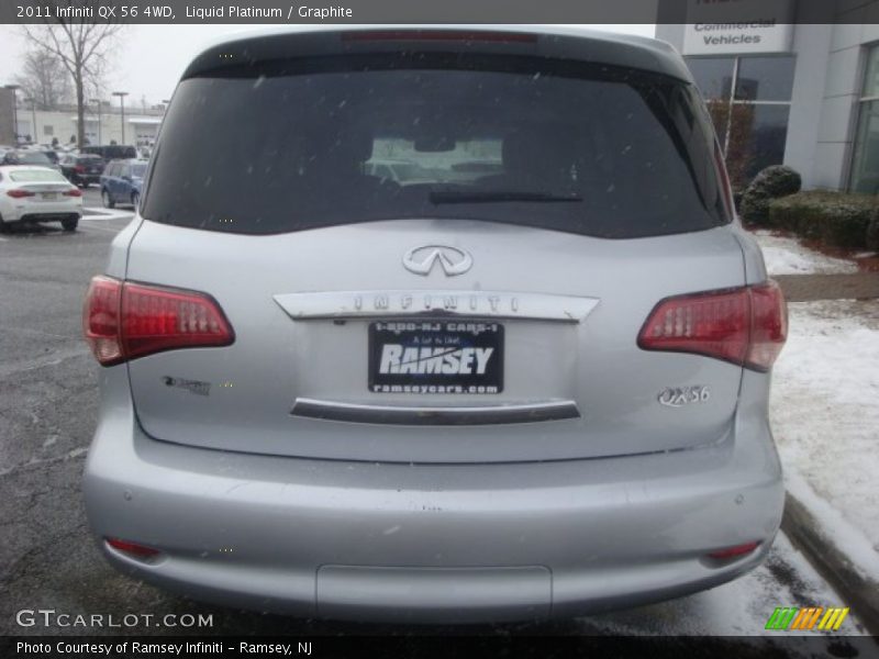 Liquid Platinum / Graphite 2011 Infiniti QX 56 4WD
