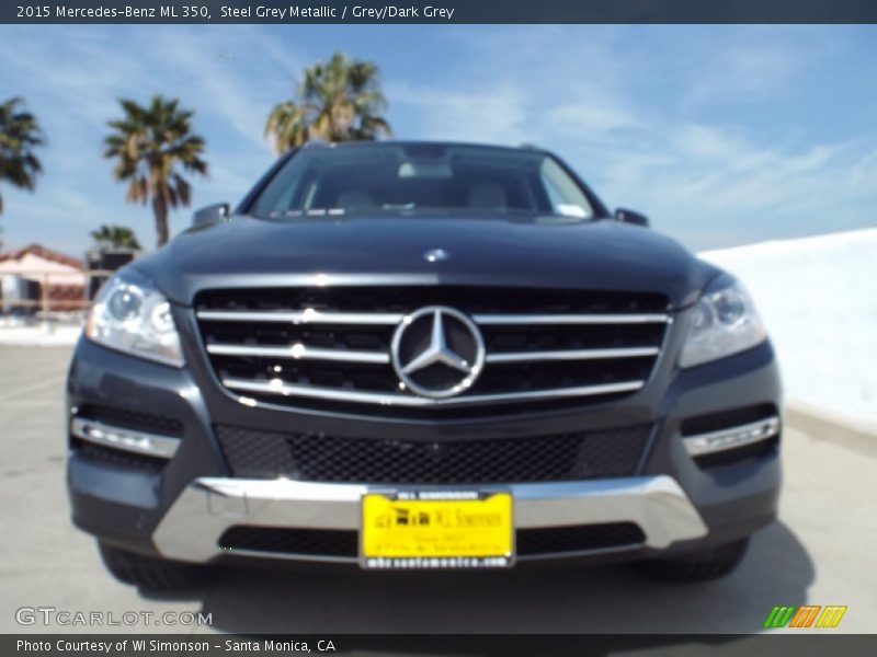 Steel Grey Metallic / Grey/Dark Grey 2015 Mercedes-Benz ML 350