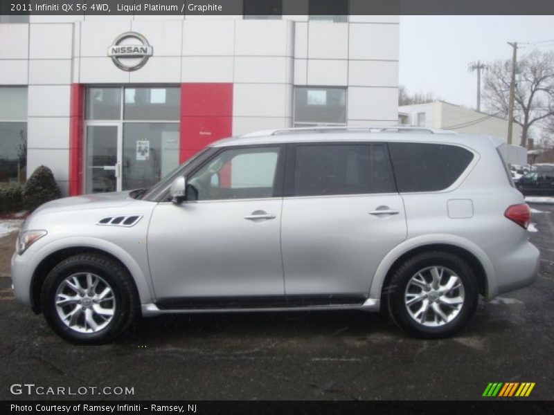 Liquid Platinum / Graphite 2011 Infiniti QX 56 4WD