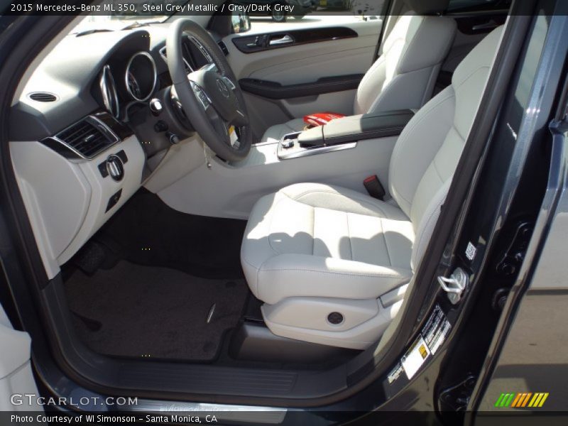 Steel Grey Metallic / Grey/Dark Grey 2015 Mercedes-Benz ML 350