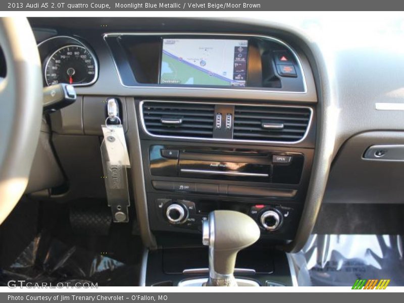 Moonlight Blue Metallic / Velvet Beige/Moor Brown 2013 Audi A5 2.0T quattro Coupe