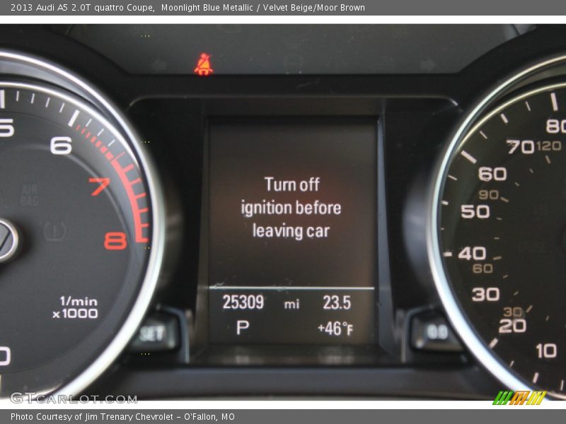 Moonlight Blue Metallic / Velvet Beige/Moor Brown 2013 Audi A5 2.0T quattro Coupe