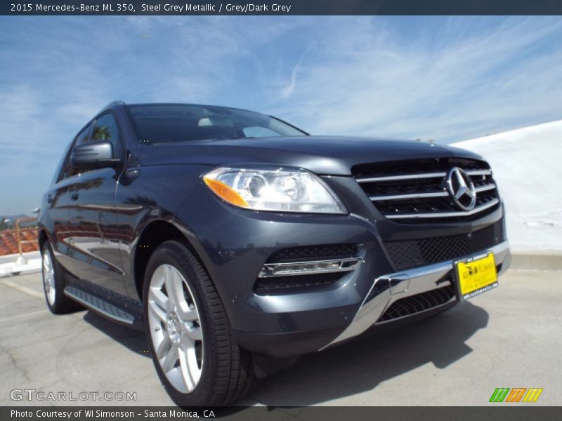 Steel Grey Metallic / Grey/Dark Grey 2015 Mercedes-Benz ML 350