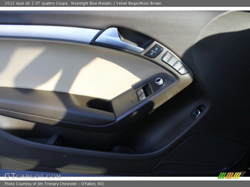 Moonlight Blue Metallic / Velvet Beige/Moor Brown 2013 Audi A5 2.0T quattro Coupe