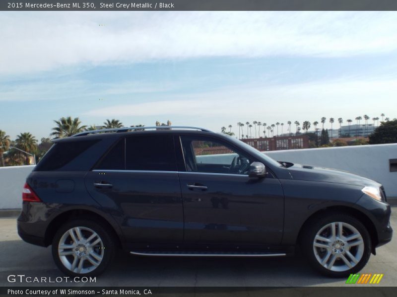 Steel Grey Metallic / Black 2015 Mercedes-Benz ML 350