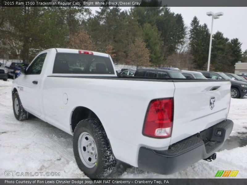 Bright White / Black/Diesel Gray 2015 Ram 1500 Tradesman Regular Cab