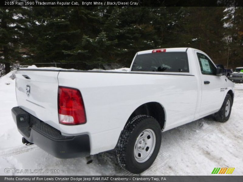Bright White / Black/Diesel Gray 2015 Ram 1500 Tradesman Regular Cab