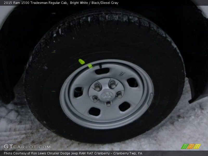 Bright White / Black/Diesel Gray 2015 Ram 1500 Tradesman Regular Cab