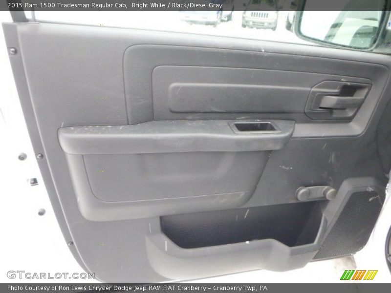 Bright White / Black/Diesel Gray 2015 Ram 1500 Tradesman Regular Cab
