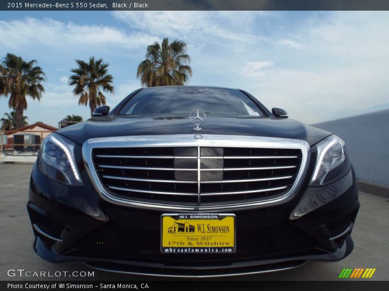 Black / Black 2015 Mercedes-Benz S 550 Sedan