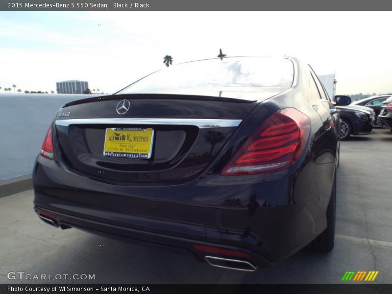 Black / Black 2015 Mercedes-Benz S 550 Sedan