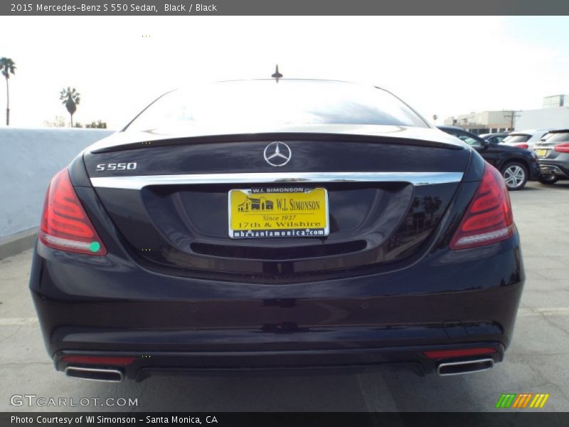 Black / Black 2015 Mercedes-Benz S 550 Sedan