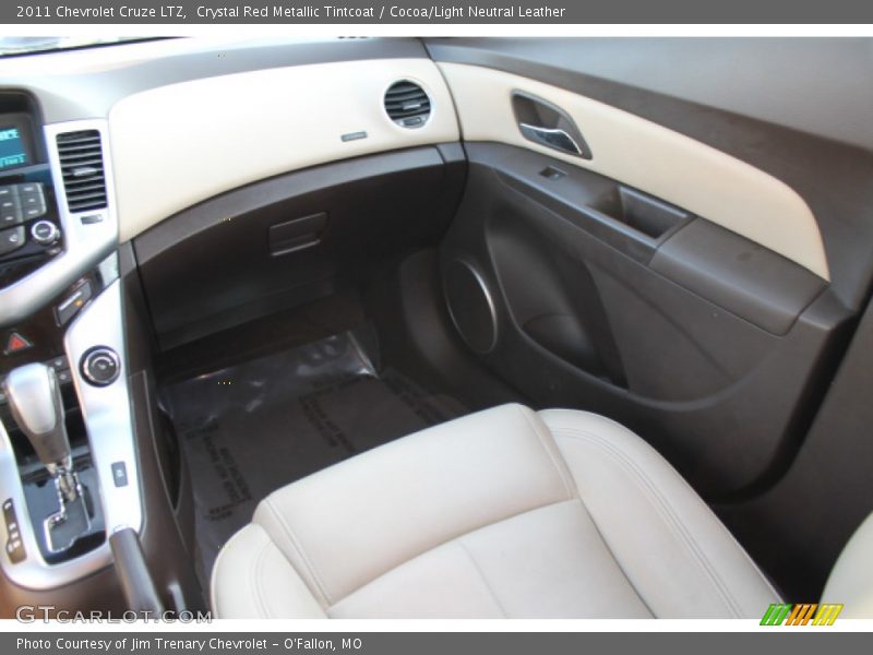 Crystal Red Metallic Tintcoat / Cocoa/Light Neutral Leather 2011 Chevrolet Cruze LTZ