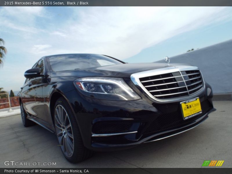 Black / Black 2015 Mercedes-Benz S 550 Sedan