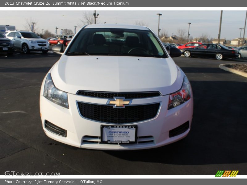 Summit White / Jet Black/Medium Titanium 2013 Chevrolet Cruze LS
