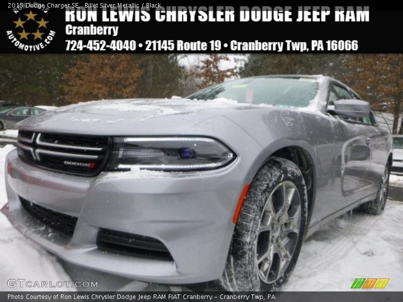 Billet Silver Metallic / Black 2015 Dodge Charger SE