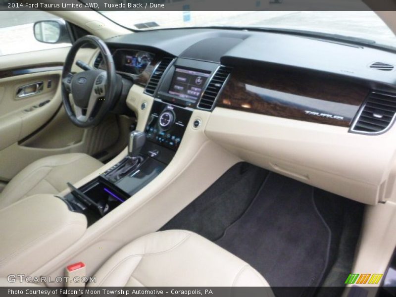 Tuxedo Black / Dune 2014 Ford Taurus Limited AWD