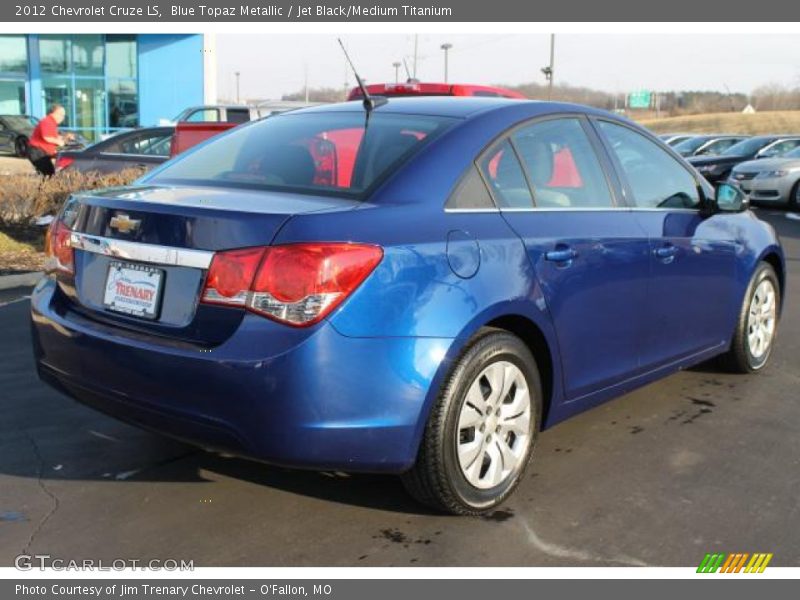 Blue Topaz Metallic / Jet Black/Medium Titanium 2012 Chevrolet Cruze LS