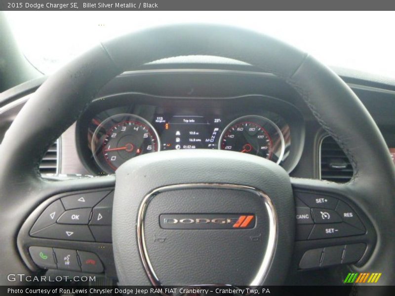 Billet Silver Metallic / Black 2015 Dodge Charger SE