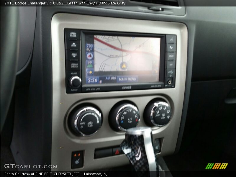 Green with Envy / Dark Slate Gray 2011 Dodge Challenger SRT8 392