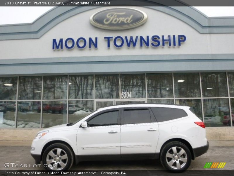Summit White / Cashmere 2010 Chevrolet Traverse LTZ AWD