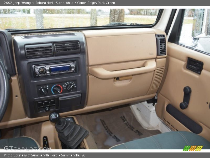 Stone White / Camel Beige/Dark Green 2002 Jeep Wrangler Sahara 4x4