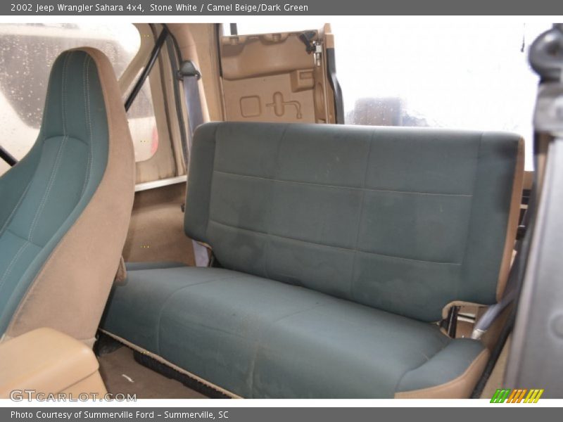 Stone White / Camel Beige/Dark Green 2002 Jeep Wrangler Sahara 4x4