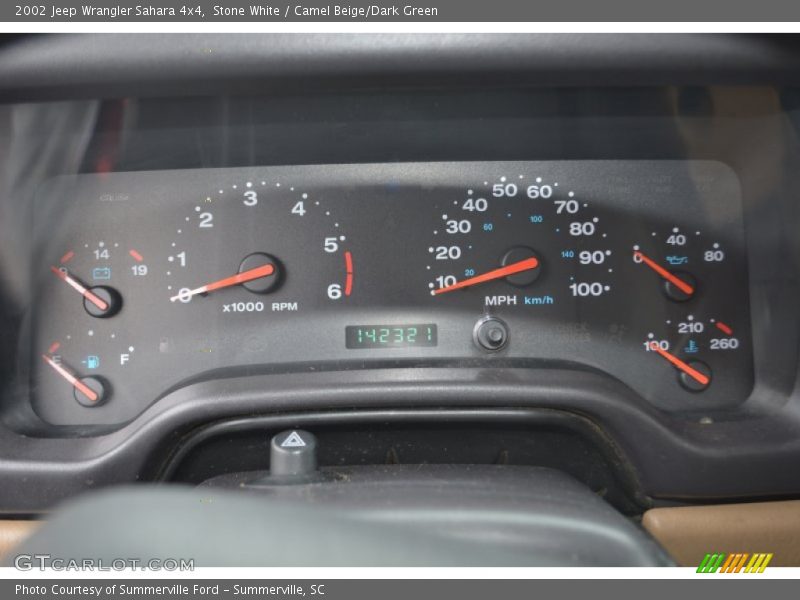 Stone White / Camel Beige/Dark Green 2002 Jeep Wrangler Sahara 4x4