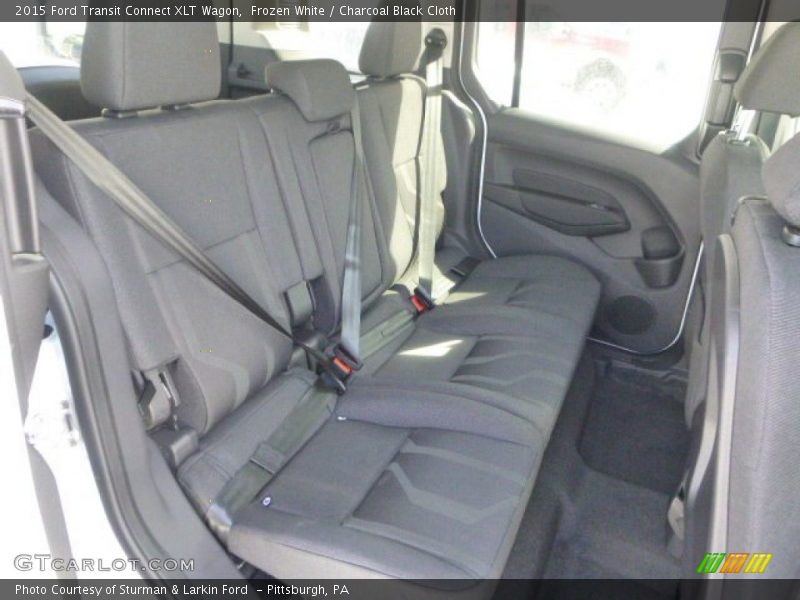 Frozen White / Charcoal Black Cloth 2015 Ford Transit Connect XLT Wagon