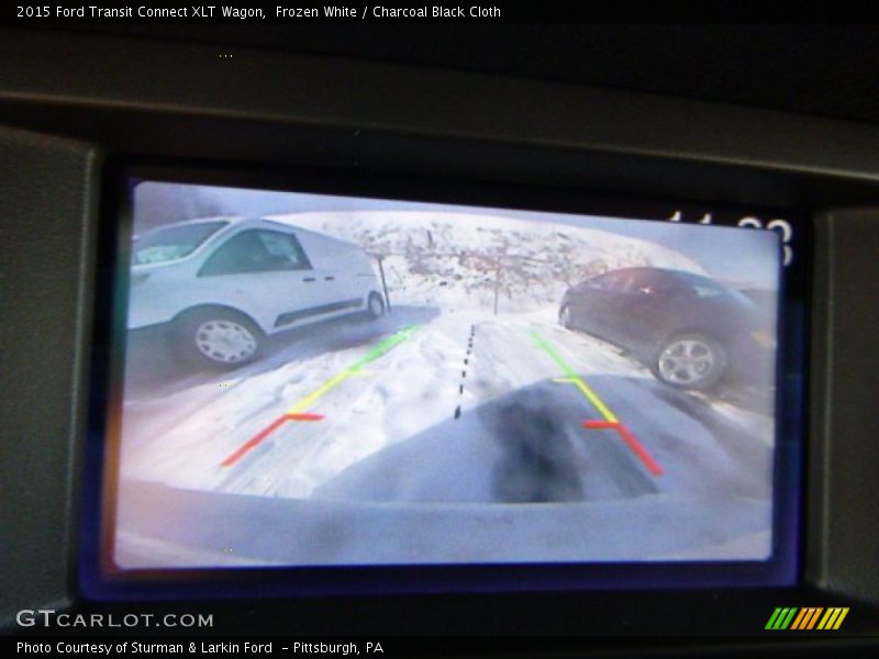 Frozen White / Charcoal Black Cloth 2015 Ford Transit Connect XLT Wagon