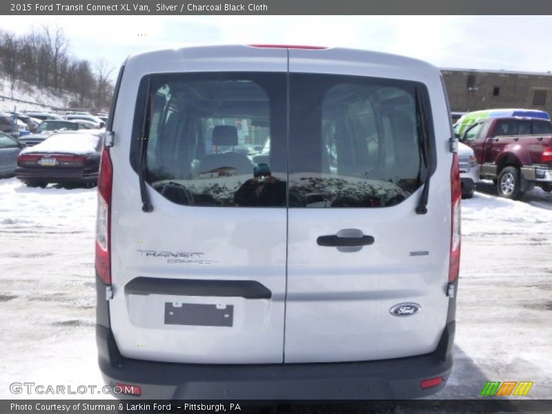 Silver / Charcoal Black Cloth 2015 Ford Transit Connect XL Van