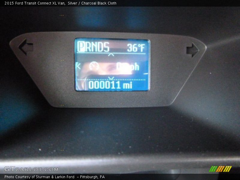 Silver / Charcoal Black Cloth 2015 Ford Transit Connect XL Van