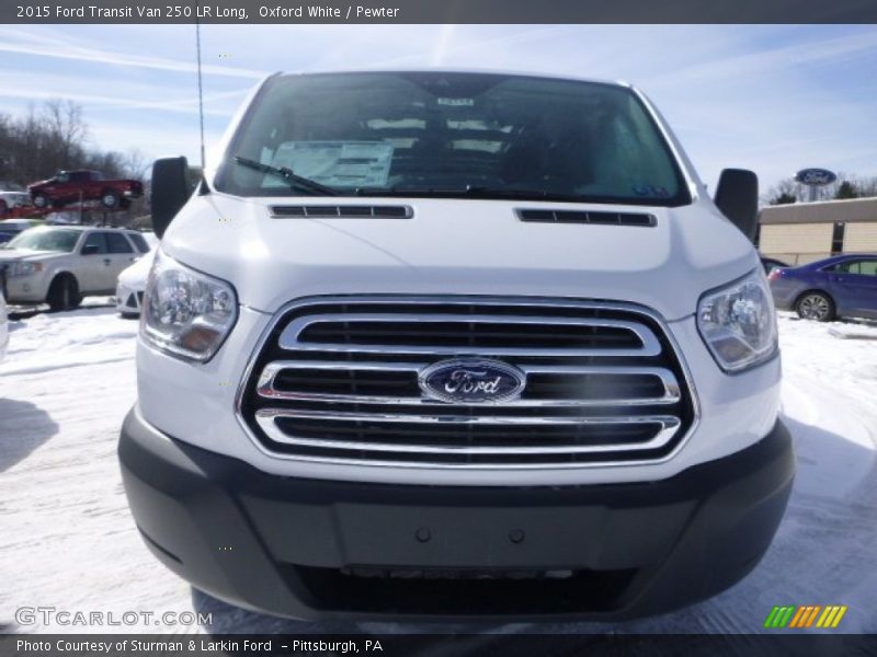Oxford White / Pewter 2015 Ford Transit Van 250 LR Long