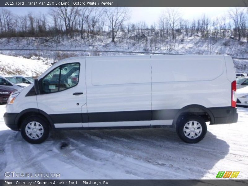 Oxford White / Pewter 2015 Ford Transit Van 250 LR Long