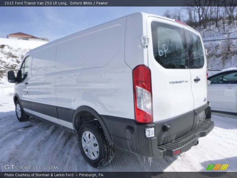 Oxford White / Pewter 2015 Ford Transit Van 250 LR Long