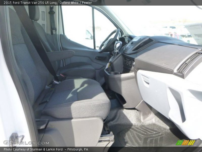Oxford White / Pewter 2015 Ford Transit Van 250 LR Long