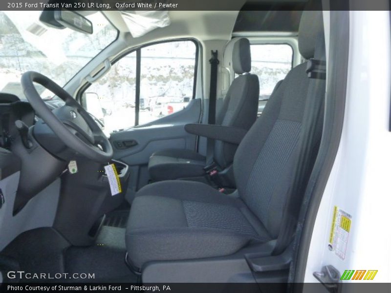 Oxford White / Pewter 2015 Ford Transit Van 250 LR Long