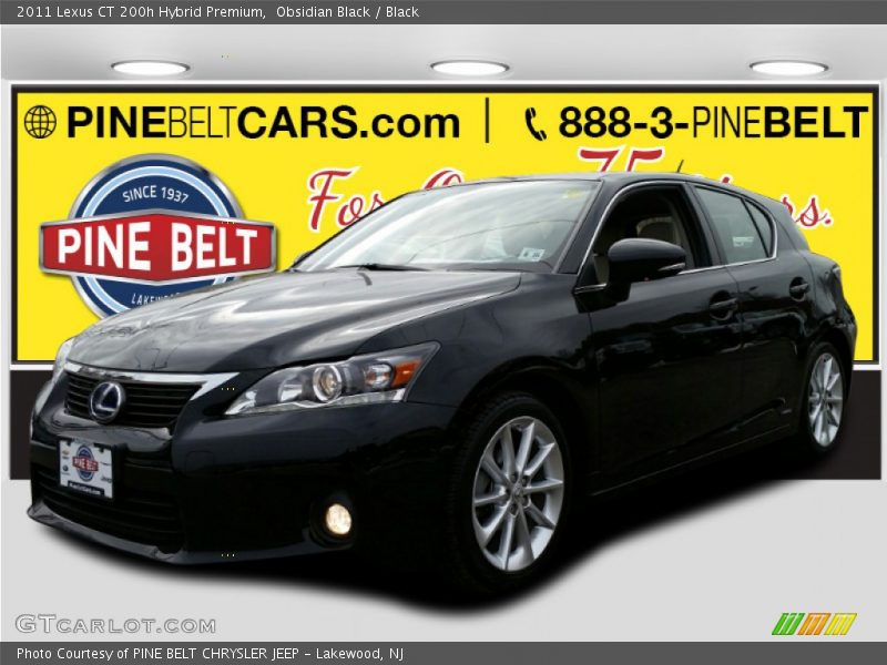 Obsidian Black / Black 2011 Lexus CT 200h Hybrid Premium