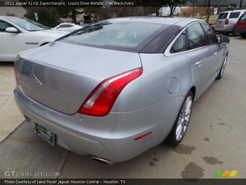 Liquid Silver Metallic / Jet Black/Ivory 2011 Jaguar XJ XJL Supercharged