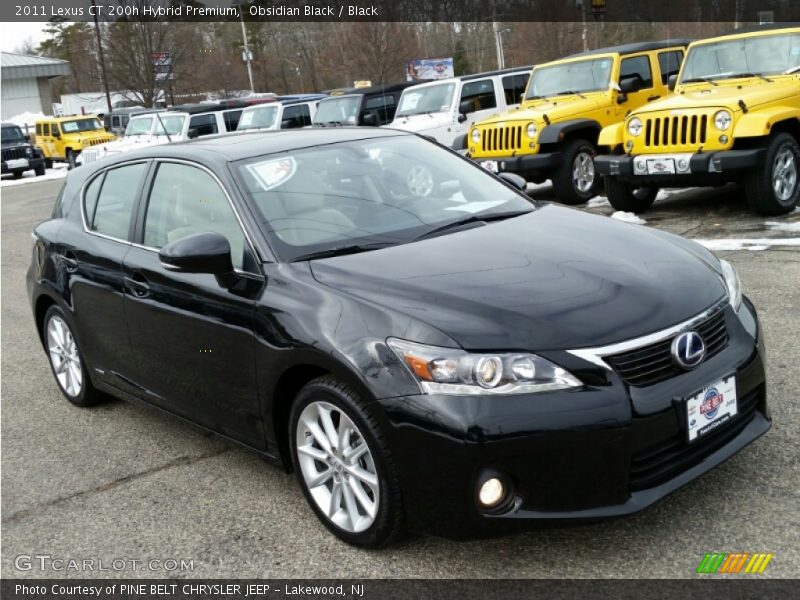 Obsidian Black / Black 2011 Lexus CT 200h Hybrid Premium