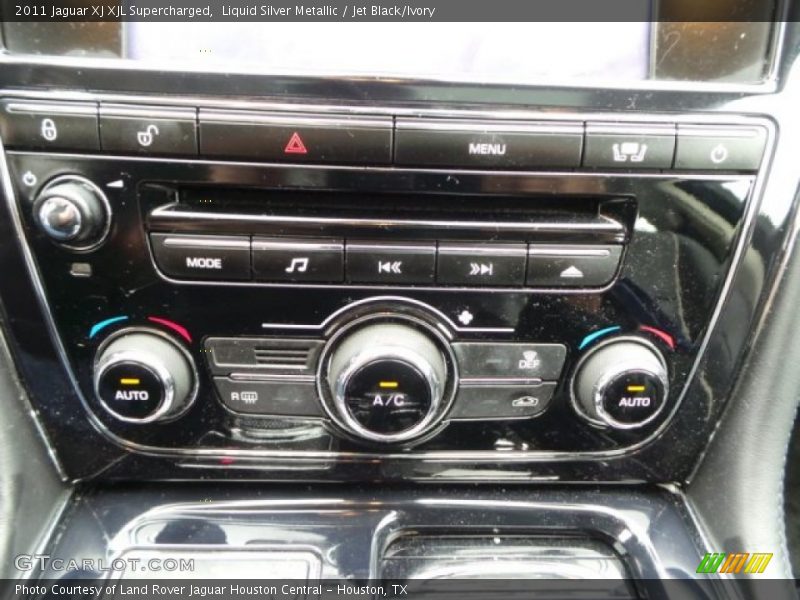 Liquid Silver Metallic / Jet Black/Ivory 2011 Jaguar XJ XJL Supercharged