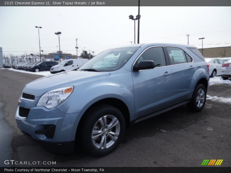 Silver Topaz Metallic / Jet Black 2015 Chevrolet Equinox LS