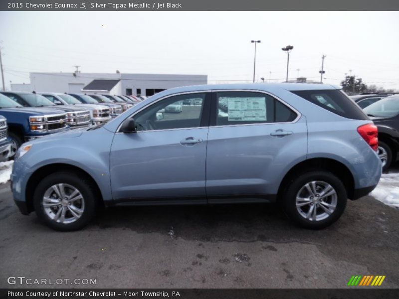 Silver Topaz Metallic / Jet Black 2015 Chevrolet Equinox LS