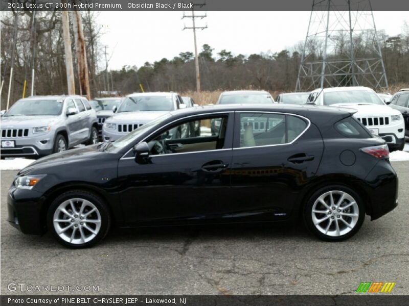 Obsidian Black / Black 2011 Lexus CT 200h Hybrid Premium
