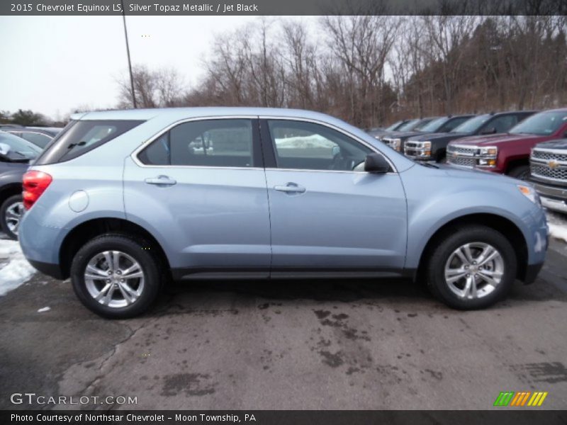 Silver Topaz Metallic / Jet Black 2015 Chevrolet Equinox LS