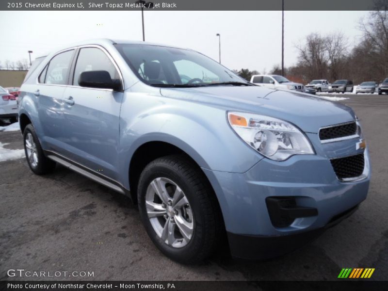 Silver Topaz Metallic / Jet Black 2015 Chevrolet Equinox LS