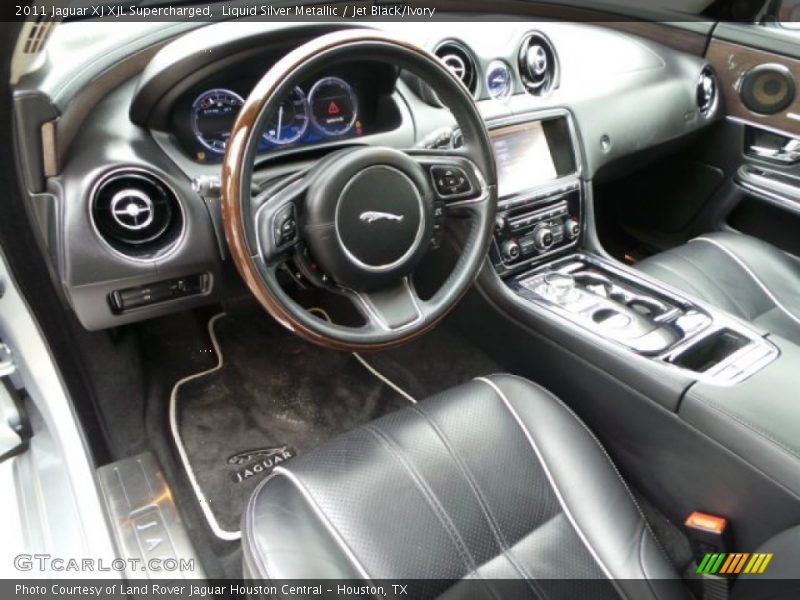 Liquid Silver Metallic / Jet Black/Ivory 2011 Jaguar XJ XJL Supercharged