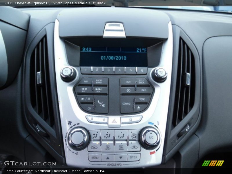 Silver Topaz Metallic / Jet Black 2015 Chevrolet Equinox LS